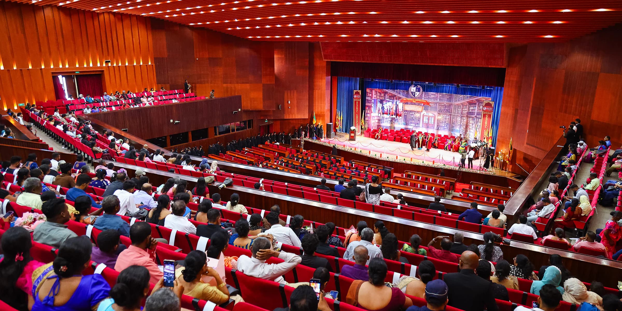A panoramic view of the auditorium during the 2026 convocation