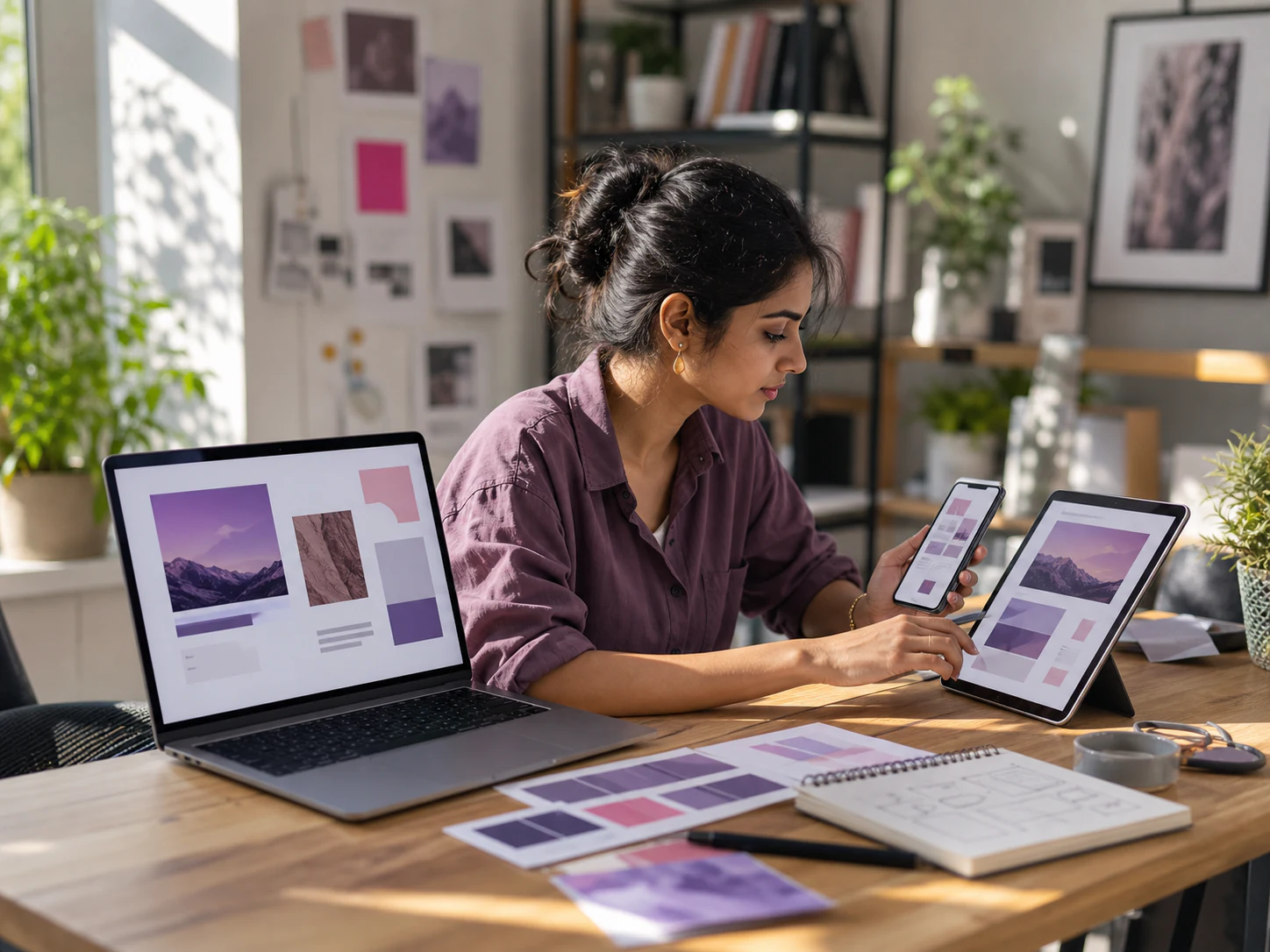 Front-end developer building a responsive interface