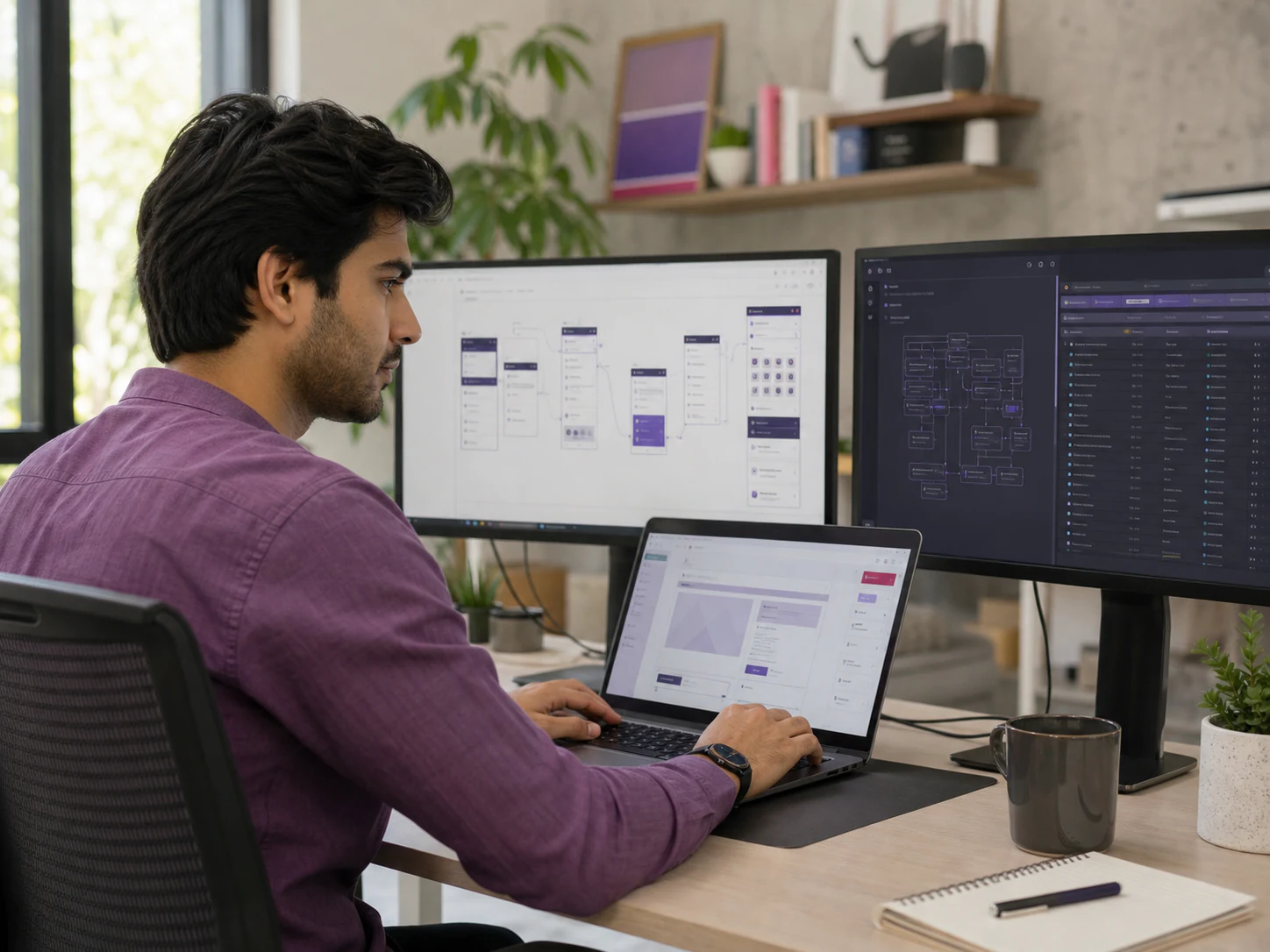 Full-stack developer building a web application