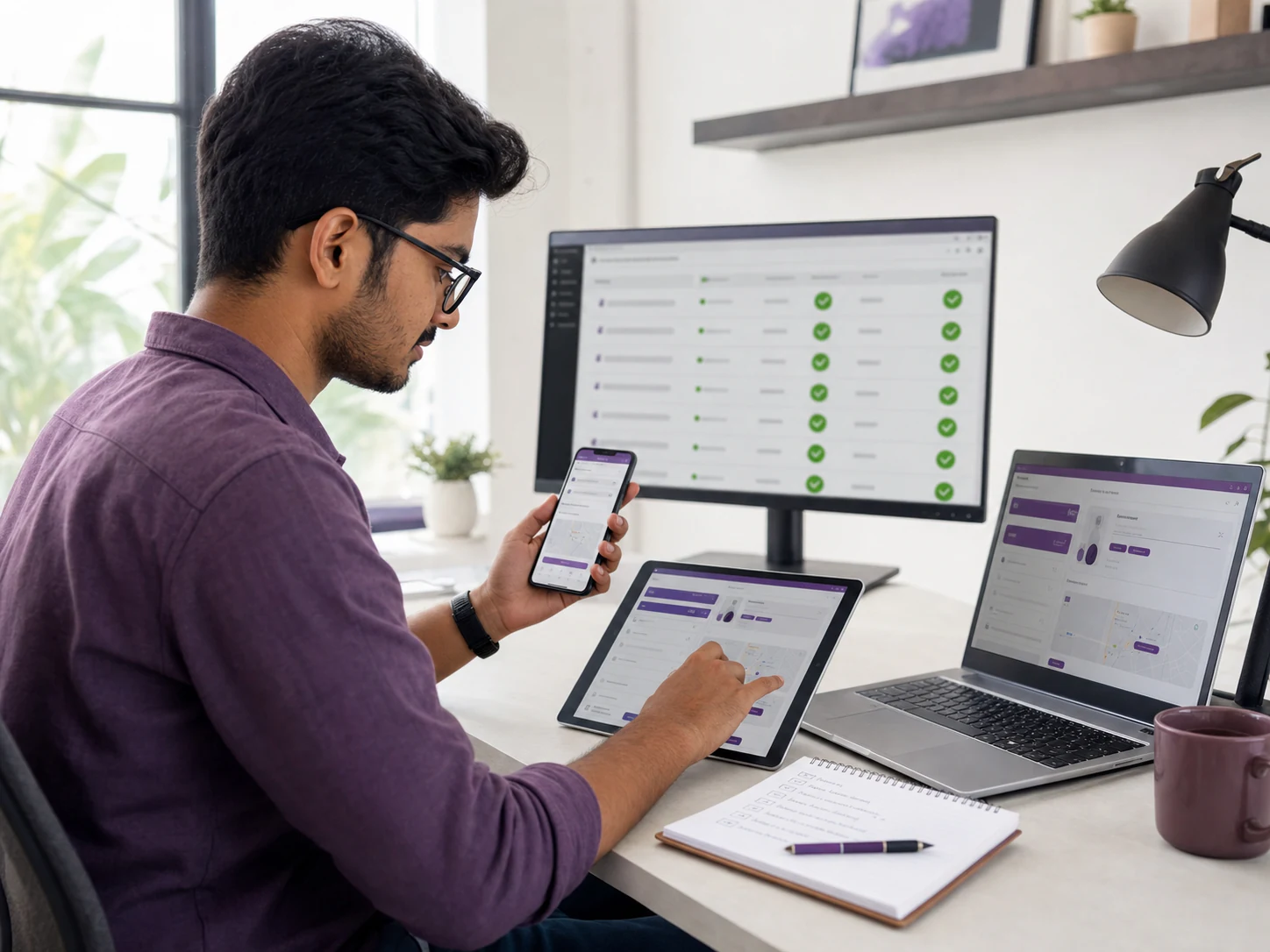 QA Engineer working in a professional setting