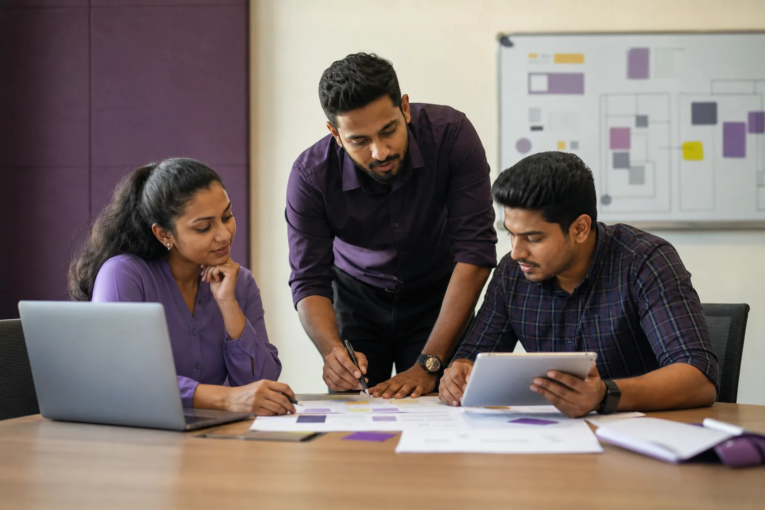 Sri Lankan technology delivery team planning and reviewing software quality
